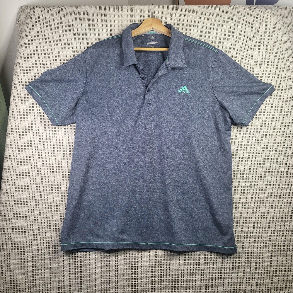 Adidas Shirt Mens XL Golf Polo Athletic Performance Climalite Lightweight Top